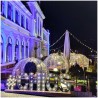 Igloo Astreea Crystal Pvc, iglu pavilion premium, complet aluminiu, iluminare Philips, sistem electric integrat, curte, piscina