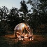 Igloo Astreea Crystal Pvc, iglu pavilion premium, complet aluminiu, iluminare Philips, sistem electric integrat, curte, piscina