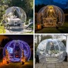 Igloo Astreea Crystal Pvc, iglu pavilion premium, complet aluminiu, iluminare Philips, sistem electric integrat, curte, piscina