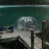Igloo Astreea Crystal Pvc, iglu pavilion premium, complet aluminiu, iluminare Philips, sistem electric integrat, curte, piscina