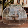 Igloo Astreea Crystal Pvc, iglu pavilion premium, complet aluminiu, iluminare Philips, sistem electric integrat, curte, piscina