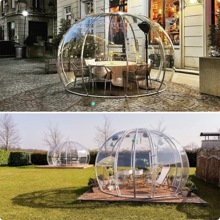 Igloo Astreea Pro Policarbonat, usa glisanta, iglu super-premium, complet aluminiu, iluminare Philips, sistem electric integrat