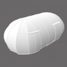 Igloo Terace Astreea Max panoramic modular, Policarbonat, panorama 360° complet aluminiu, 2 usi glisante, 4 dimensiuni