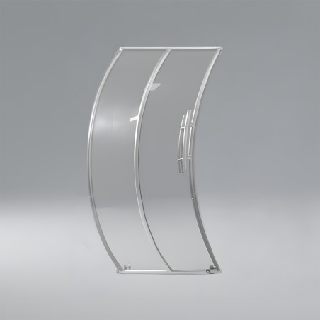 Igloo Terace Astreea Max panoramic modular, Policarbonat, panorama 360° complet aluminiu, 2 usi glisante, 4 dimensiuni