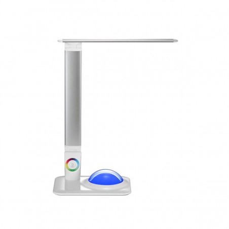 Lampa de birou Nina, alba, LED 9W 350 Lm. 5000ºK - 6000ºK, USB, reglabil 180º