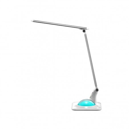 Lampa de birou Nina, alba, LED 9W 350 Lm. 5000ºK - 6000ºK, USB, reglabil 180º