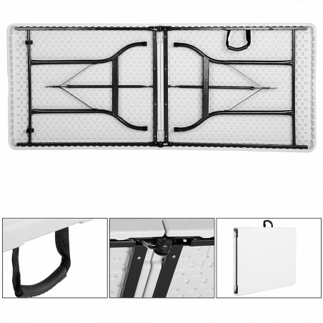 Masa bufet de gradina, camping, Pliabila, 182x76cm, Ego