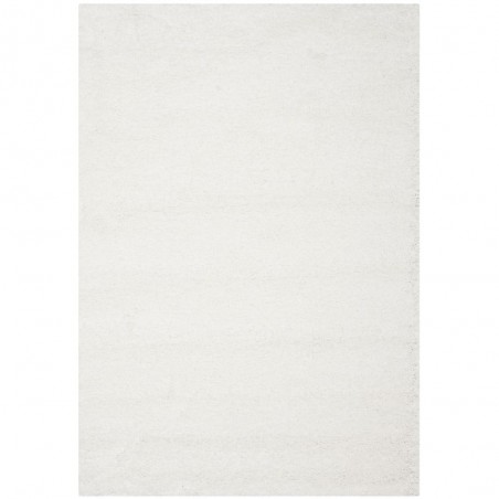 Covor Plusat, EGO-Rabbit, White, 3 cm grosime, spate Anti-Derapant, 200x300 cm, microfibra de matase