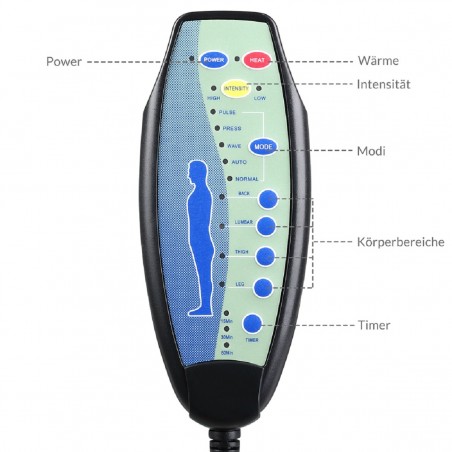 Fotoliu de relaxare pentru living, ergonomic, piele ecologica, cu functie de masaj si incalzire, Negru,Ego-London