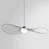 Pendul EGO LED, 80 cm, E27, Negru/Alb, 230V, glob din plastic rezistent Pendul EGO LED, 80 cm, E27, Negru/Alb, 230V, glob din plastic rezistent