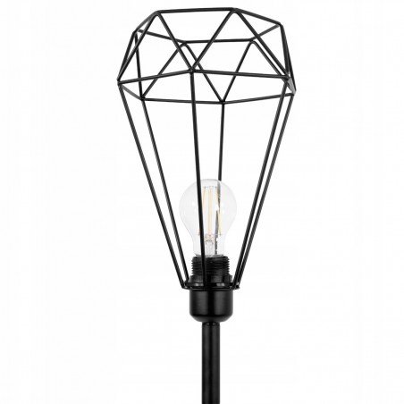 Lampadar Ego Reno Diamond, E27, 173 cm, Negru, 230V, design unic