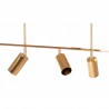 Lustra EGO Tube EYE, 5 socluri, GU10, Auriu, 230V, lampi reglabile