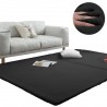 Covor Plusat, EGO-Rabbit, Black, 3 cm grosime, spate Anti-Derapant, 180x260 cm, microfibra de matase Covor Plusat, EGO-Rabbit, Black, 3 cm grosime, spate Anti-Derapant, 180x260 cm, microfibra de matase