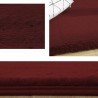 Covor Plusat, EGO-Rabbit, WineRed, 3 cm grosime, spate Anti-Derapant, 180x260 cm, microfibra de matase