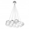 Lustra EGO Kule Balloons, 13 socluri, G4, Crom, transparent, 230V, globuri din sticla