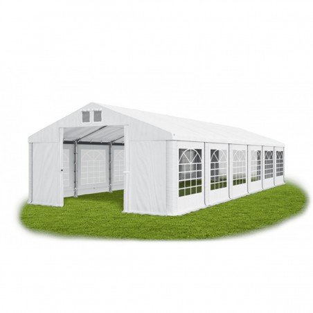 Pavilion Cort , 6x12 m, Profesional, PVC 560g, Cadru metalic extra stabil, 12 ferestre laterale, Petreceri, Nunti, Evenimente