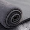 Covor Plusat, EGO-Rabbit, L Grey, 3 cm grosime, spate Anti-Derapant, 140x200 cm, microfibra de matase