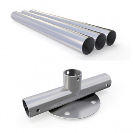 Cort industrial tip hala, magazie depozitare 6x12 m, cadru ranforsat din otel, material PVC 560 g/m2, Alb
