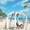 Igloo Astreea Canopy, iglu pavilion premium, complet aluminiu, iluminare Philips, sistem electric integrat, curte, piscina