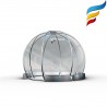 Igloo Astreea Crystal Pvc, iglu pavilion premium, complet aluminiu, iluminare Philips, sistem electric integrat, curte, piscina