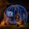 Igloo Astreea Crystal Pvc, iglu pavilion premium, complet aluminiu, iluminare Philips, sistem electric integrat, curte, piscina